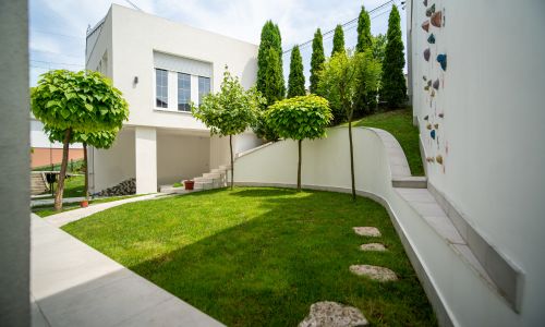 beautiful house with lawn